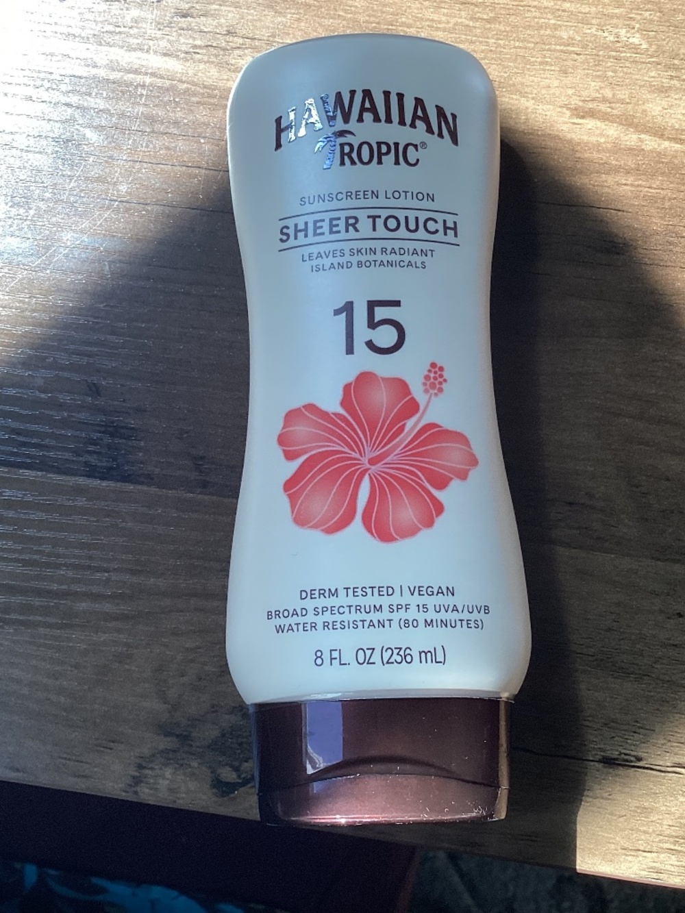 Hawaiian Tropic Sheer Touch SPF 15 Sunscreen Lotion 8oz/236 ml New